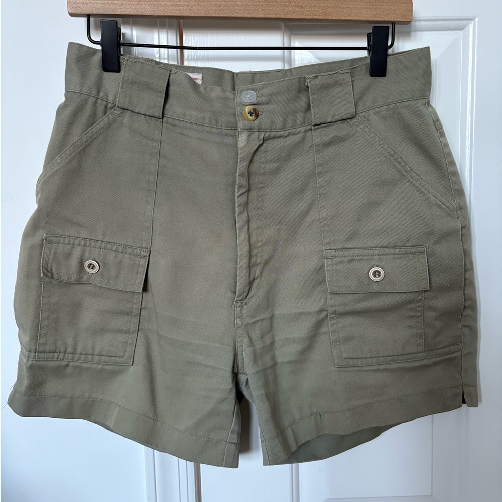 VTG Eastern Mountain Sports (EMS) Vintage twill shorts med small camping hiking